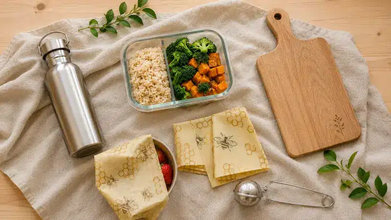 Substituir plástico por vidro cerâmica e madeira na cozinha alternativas seguras